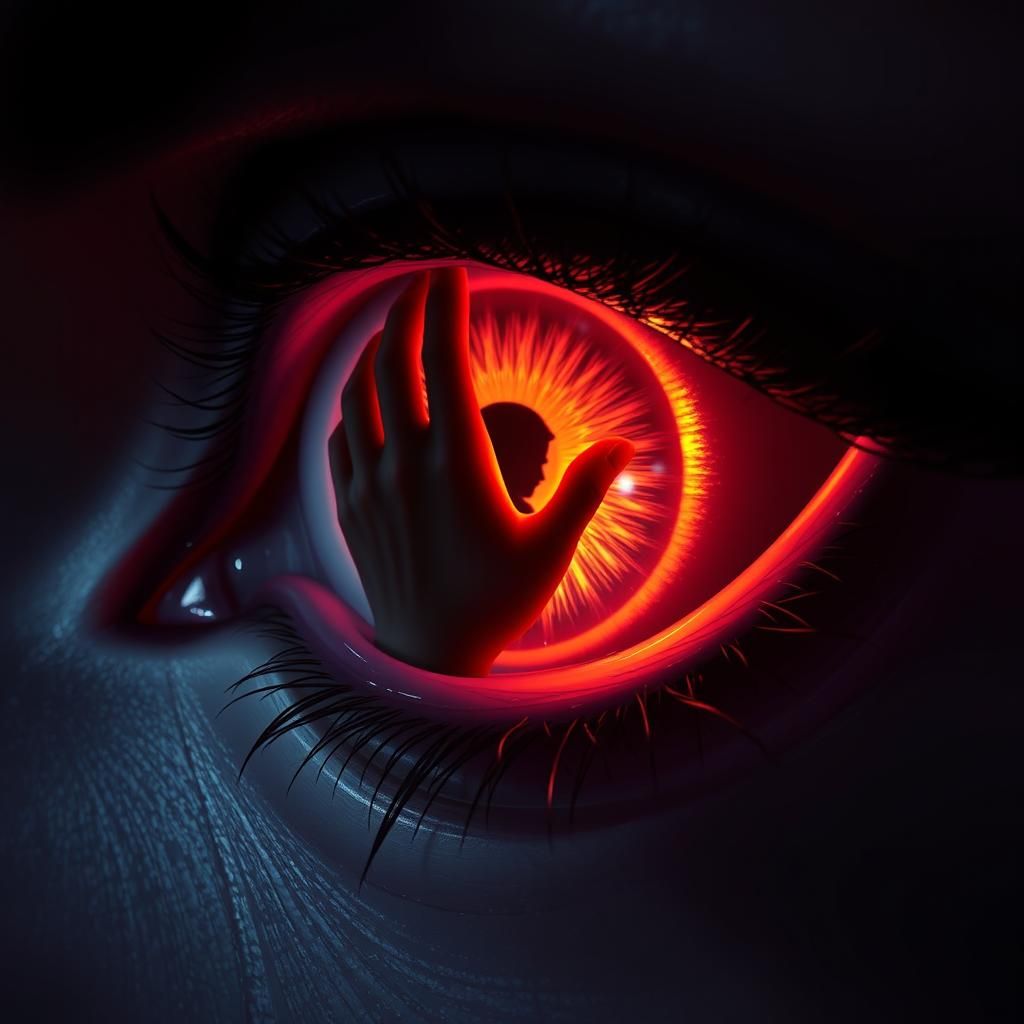 Eye with Hand: Dark Fantasy Concept Art