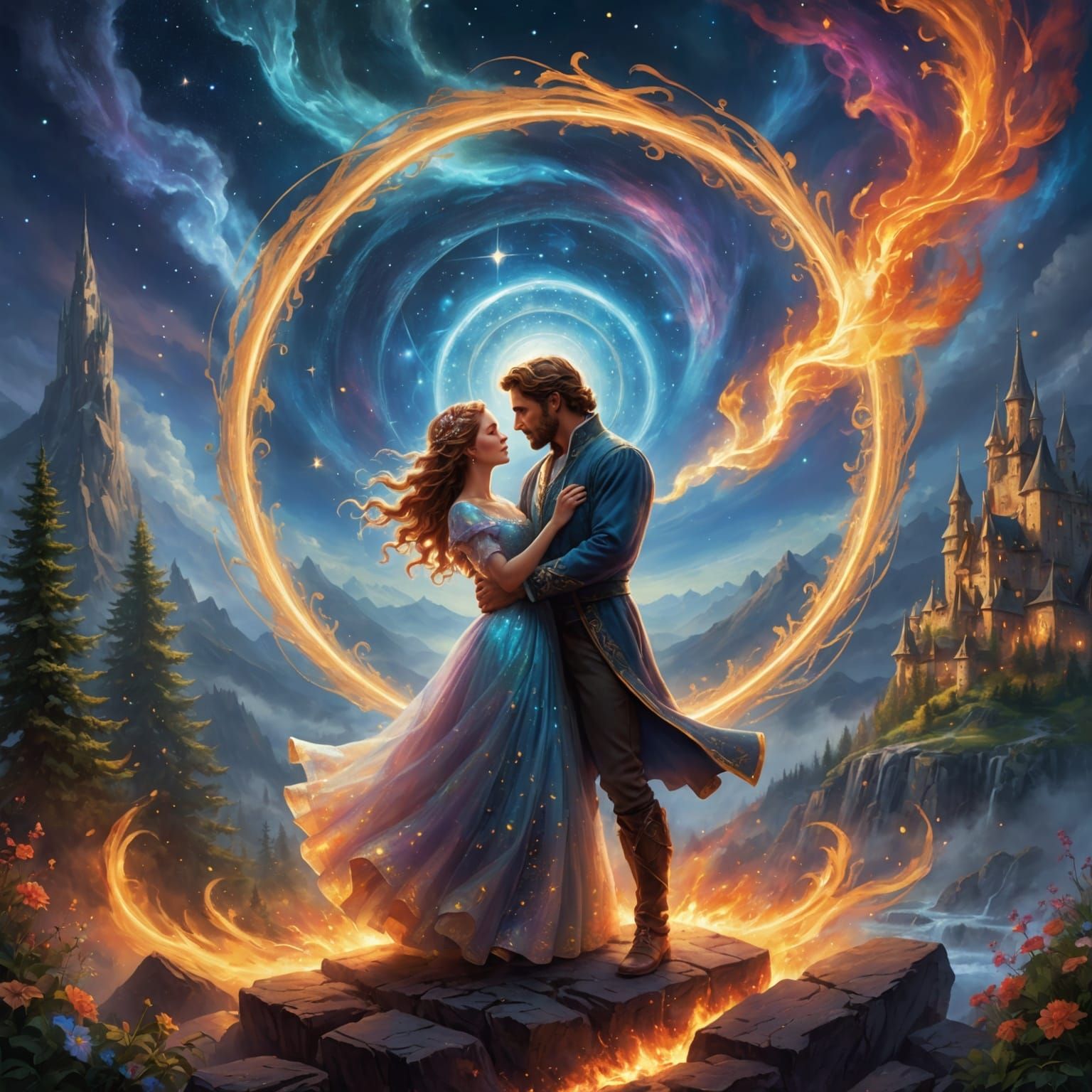 Ethereal Fantasy Dance Under Astral Skies