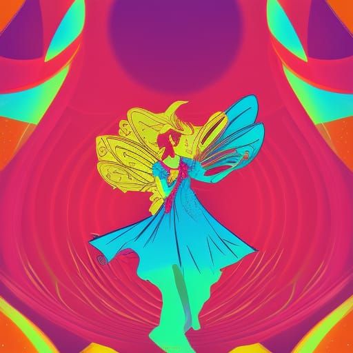 Whimsical Fairy Wonderland in Pop Art Style