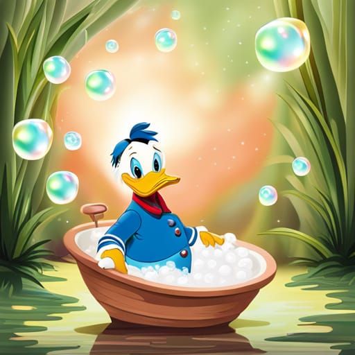 Donald Duck's Relaxing Bubble Bath Adventure
