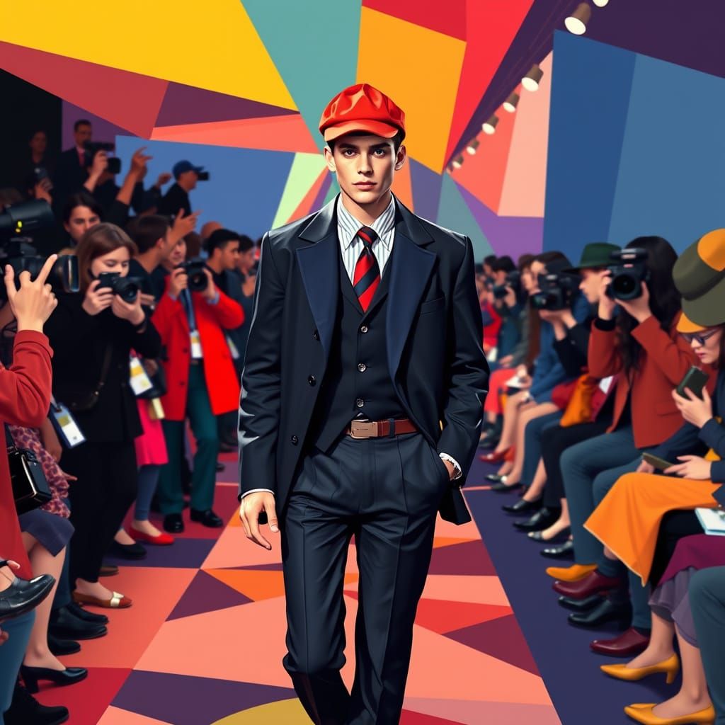 Holden Caulfield Models JD Salinger Collection in Geometric ...