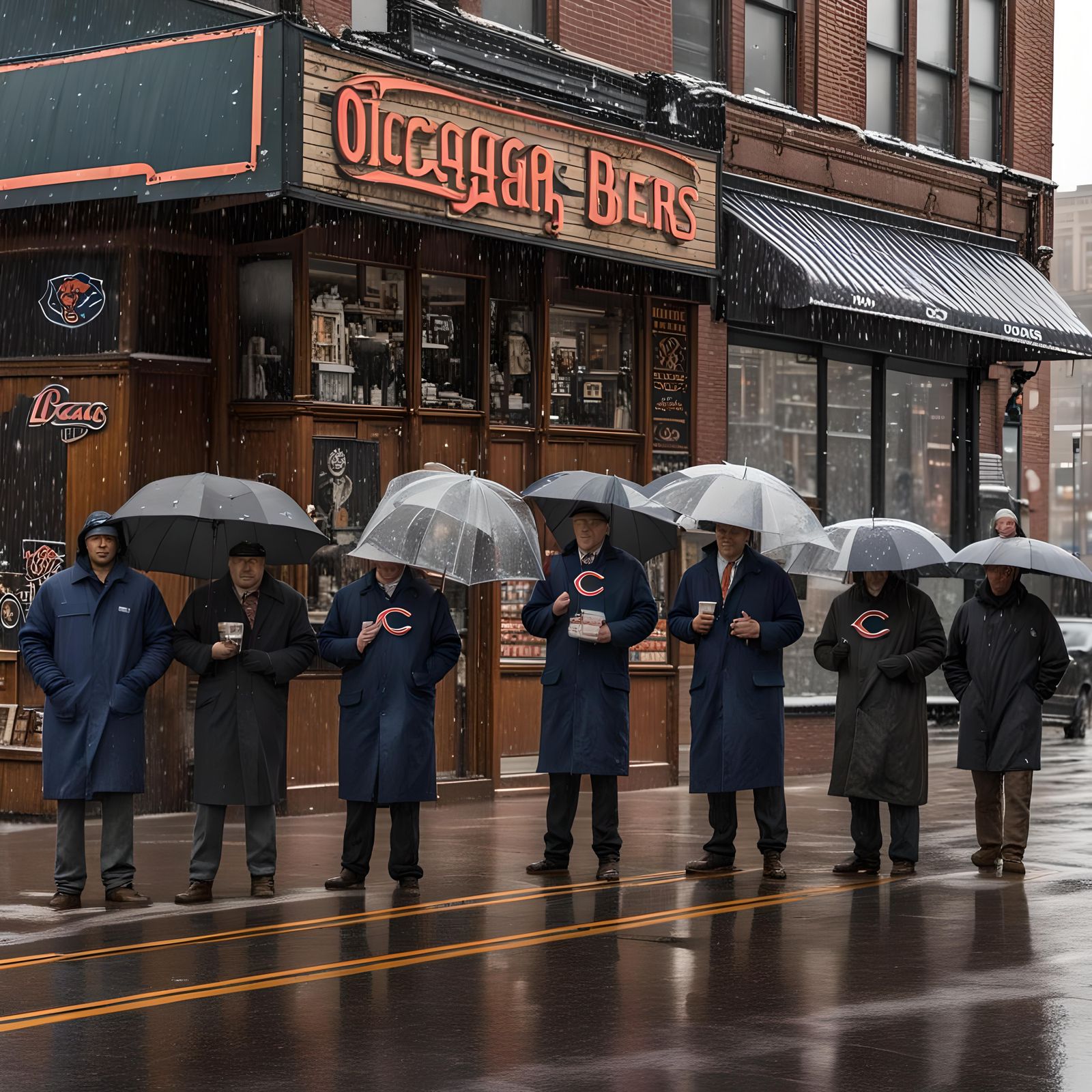 Chicago Bears Fans Brave Icy Morning for Sunday Opening