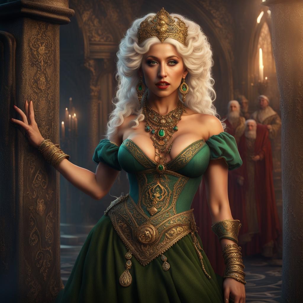 Christina Aguilera as Esmeralda: Hyperrealistic Full Body Im...