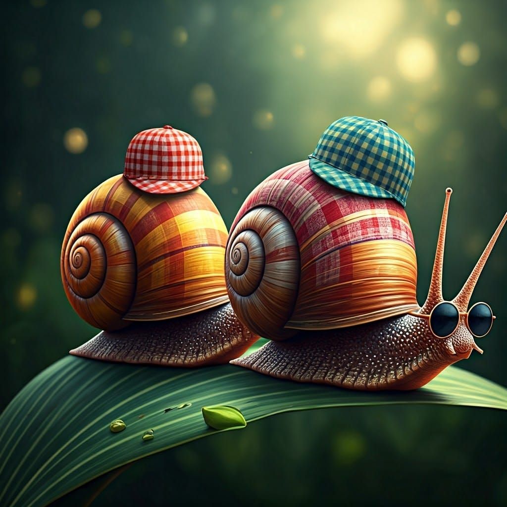 two snails
