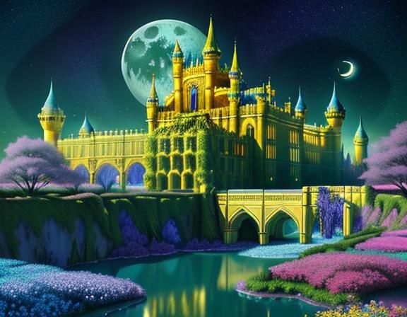 Angelic Palace in Colour Fringing Dreamscape