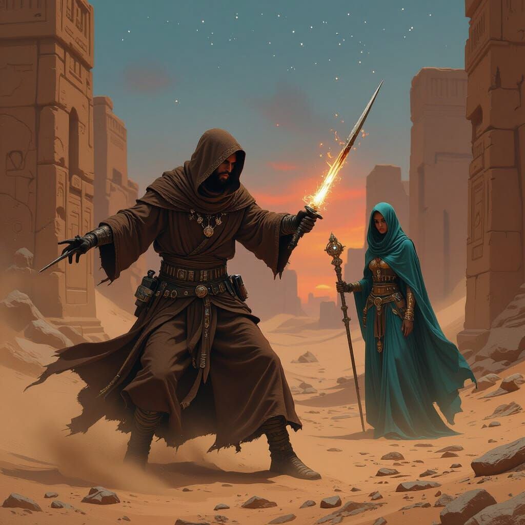 Desert Ruins: Thief-Detective Amidst Automaton Threat