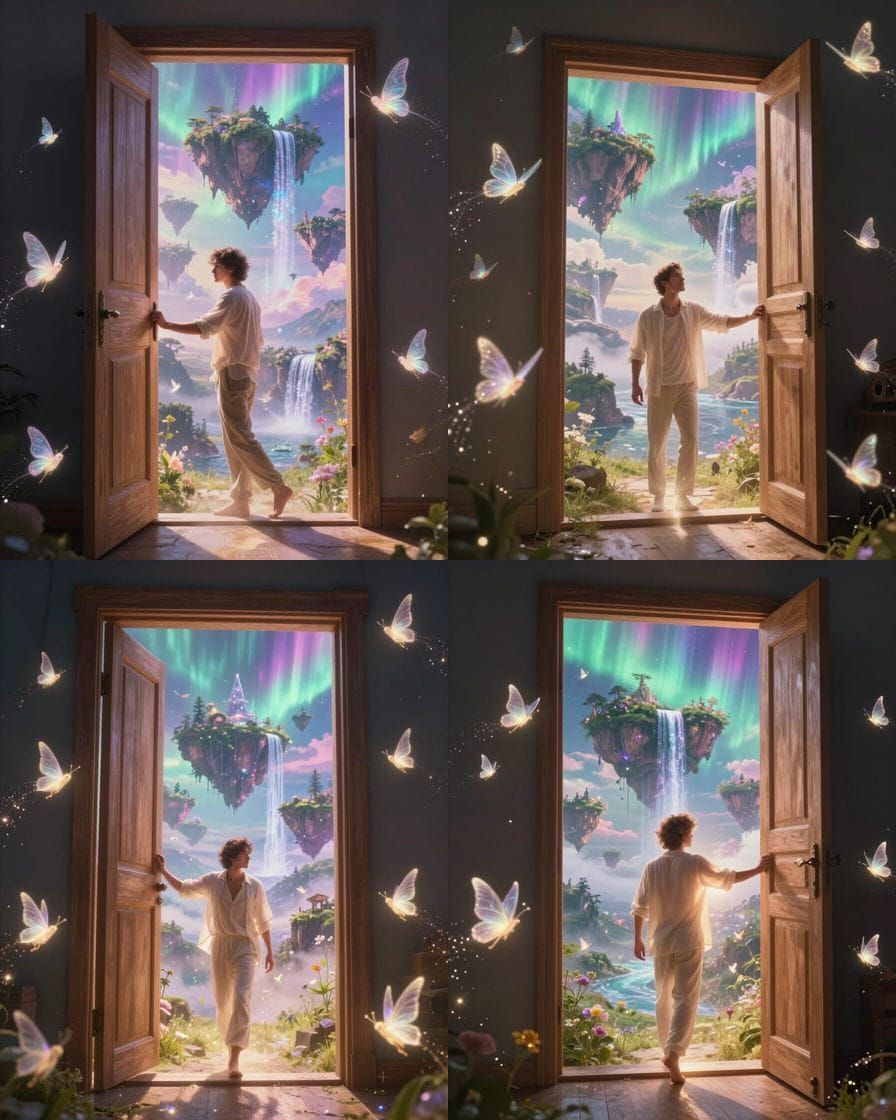 Man Enters Magical Realm Through Ordinary Door