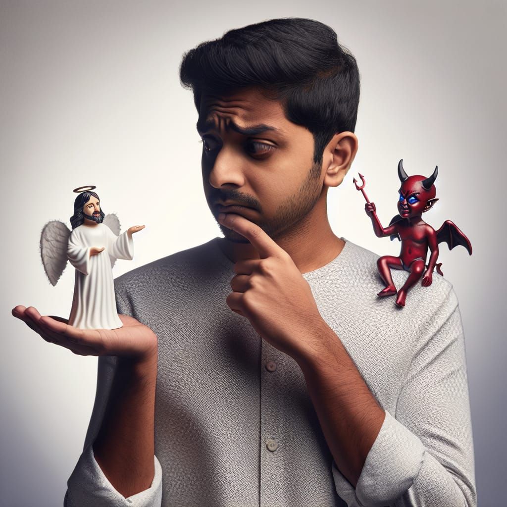 Duality: Man Torn Between Good and Evil