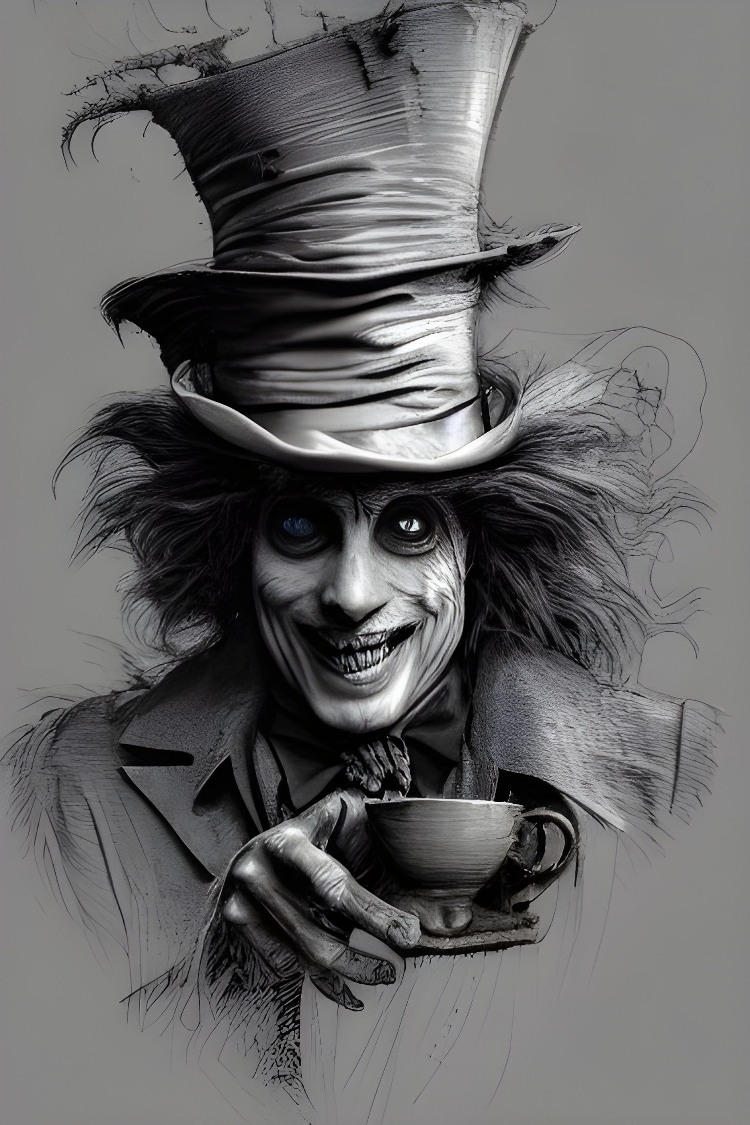 Portrait of a mad hatter