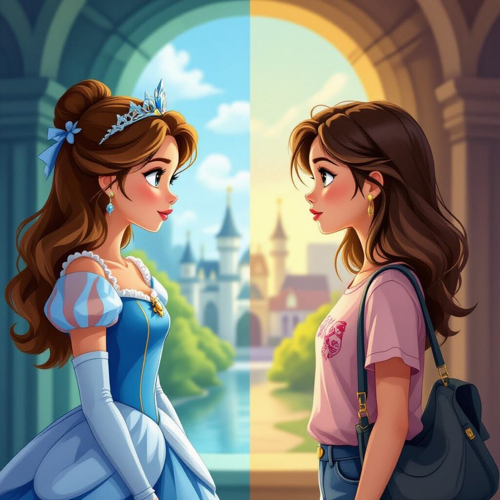 Time Portal: Princess and Modern Girl