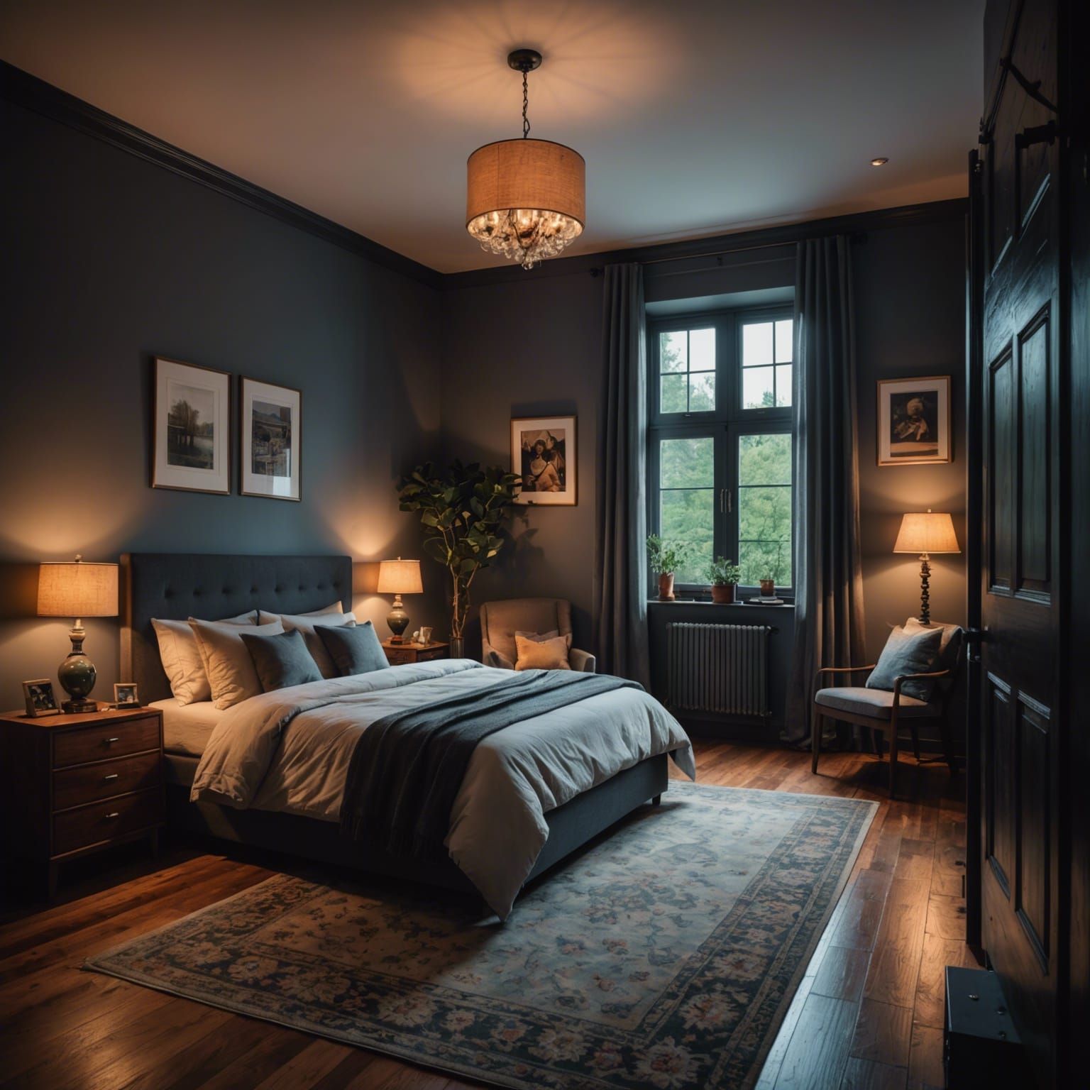 Cozy Bedroom in Hyperrealistic Style