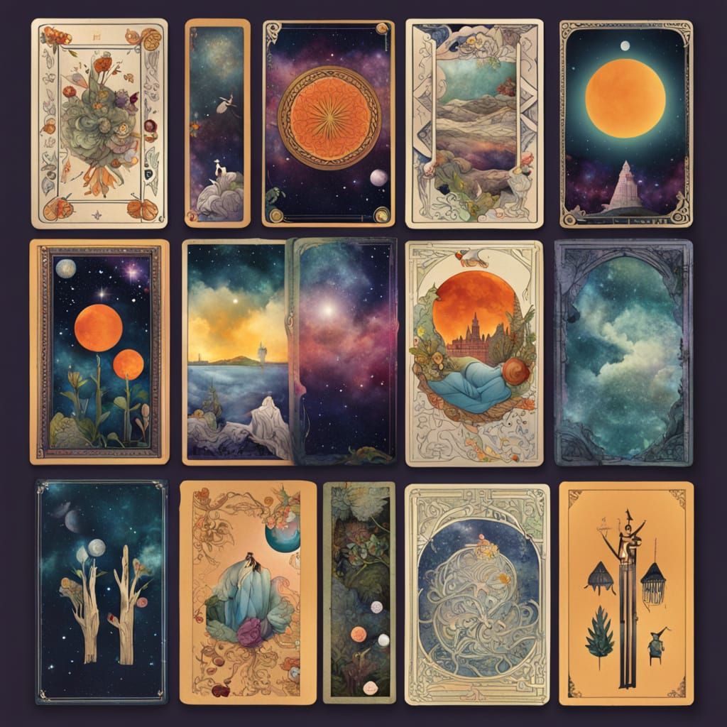 Cosmic Bohemian Tarot Mood Board