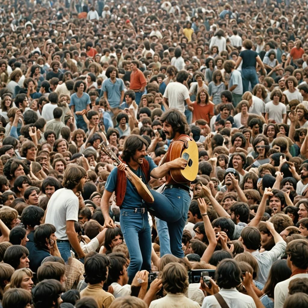 AI Interpretation of Woodstock 1969