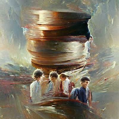 1D as Oil Painting in James Gurney Style