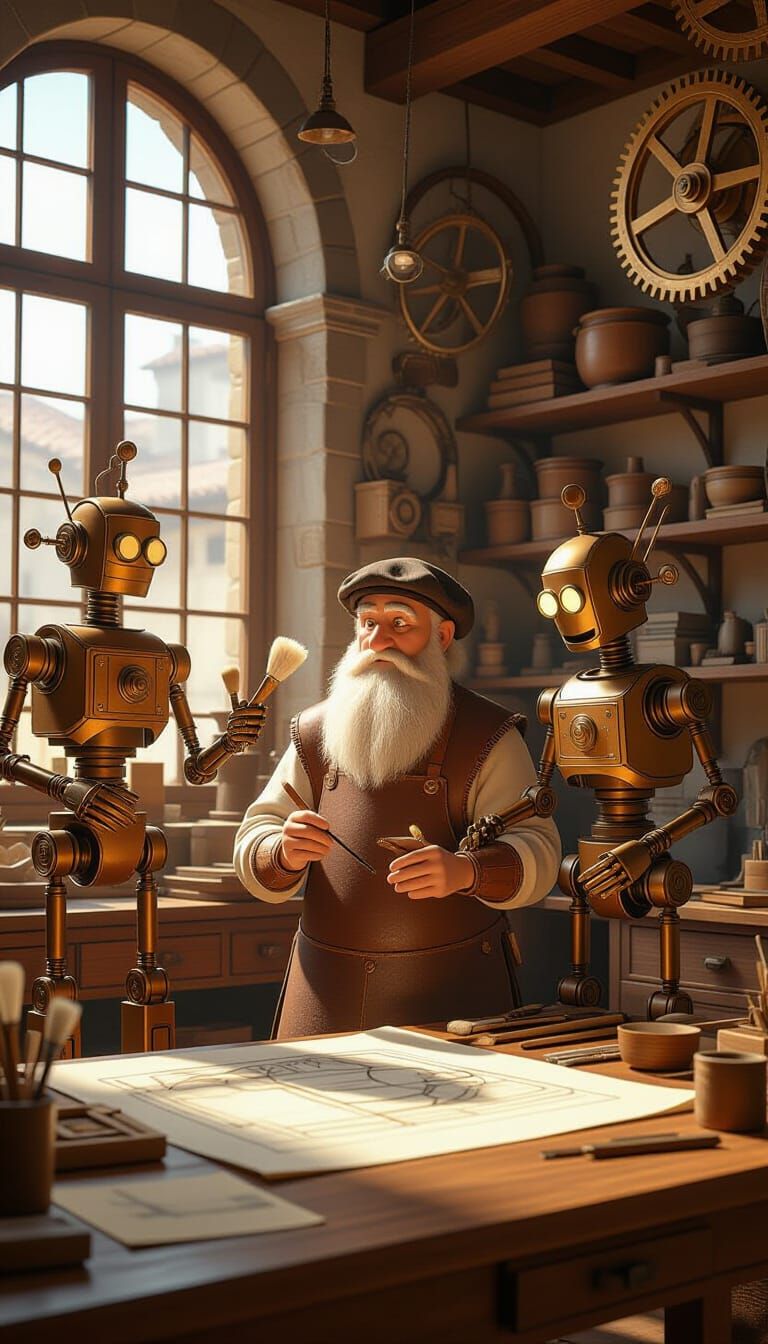 Da Vinci's Workshop: Automatons in a Renaissance Dream