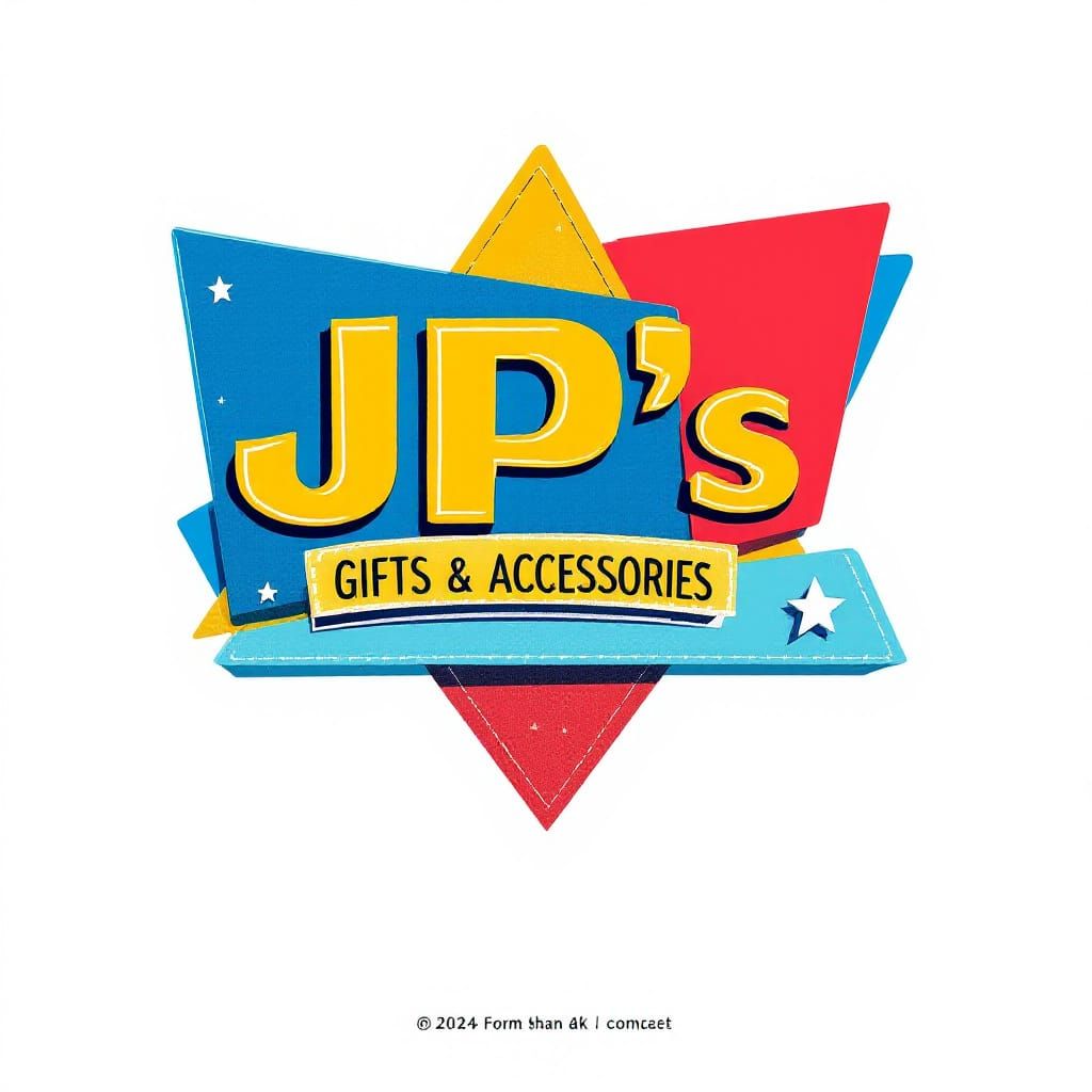 Stylish Pop Art Sign for JP's Gifts & Accessories