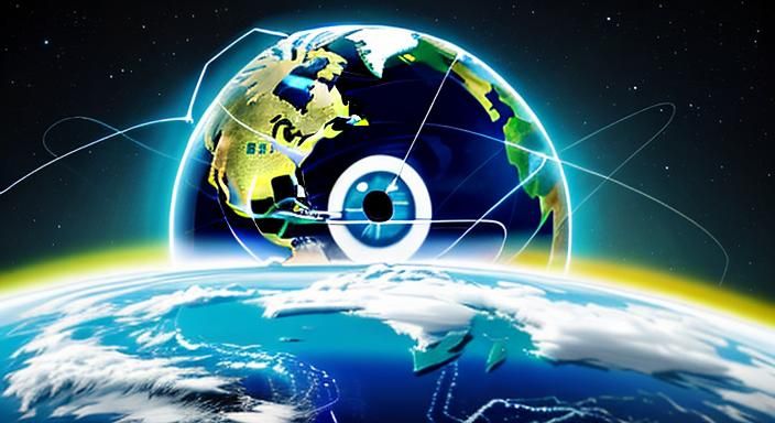 Electric Eye Watches Over Earth: Digital Art