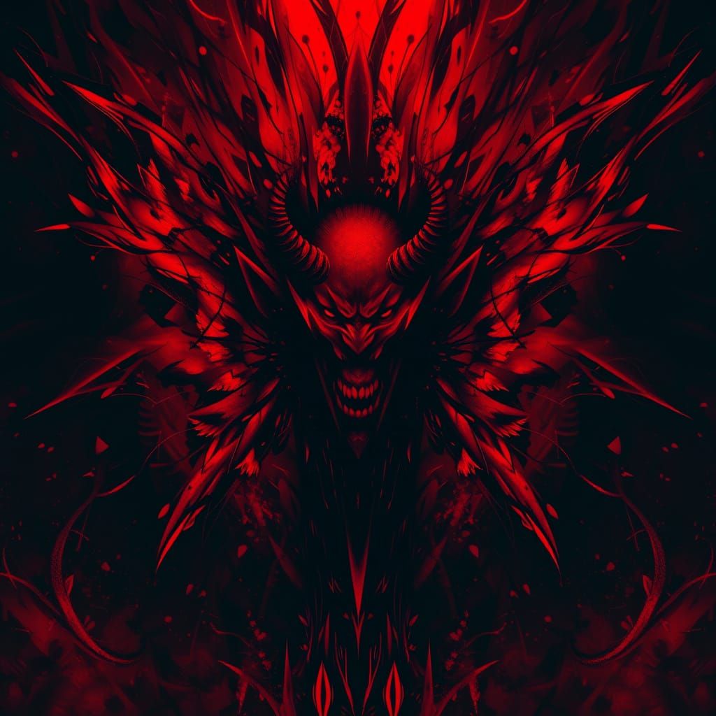 Intense Emotive Abstraction with Hidden Demonic Form