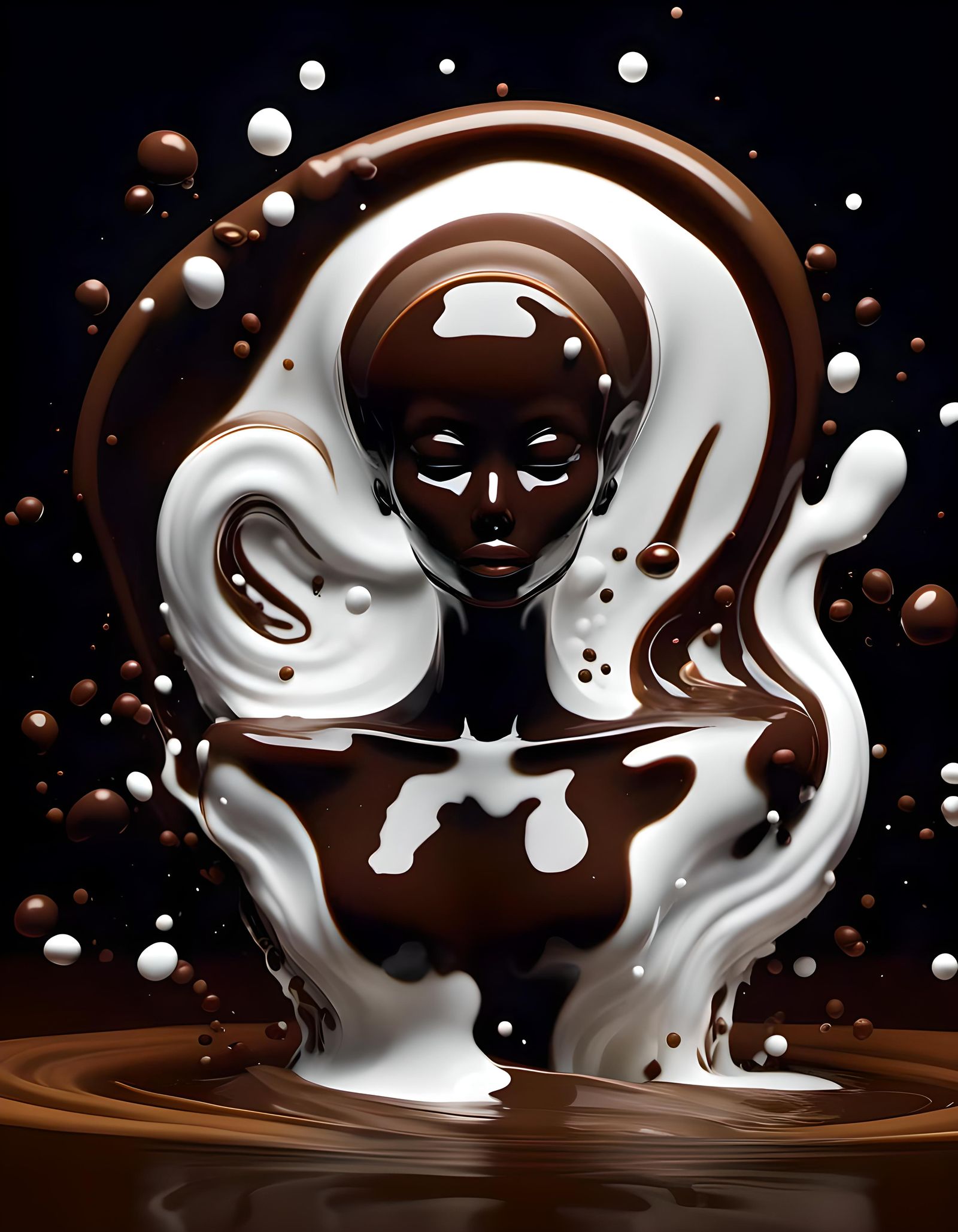 A Delightful Splash of Chocolate Milk