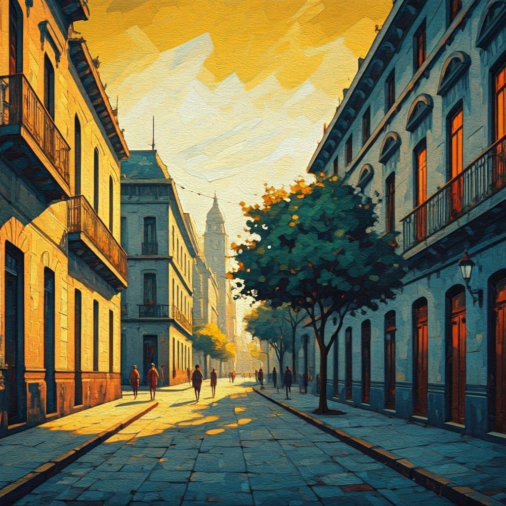 The Old City (Ciudad Vieja) part of Montevideo, Uruguay