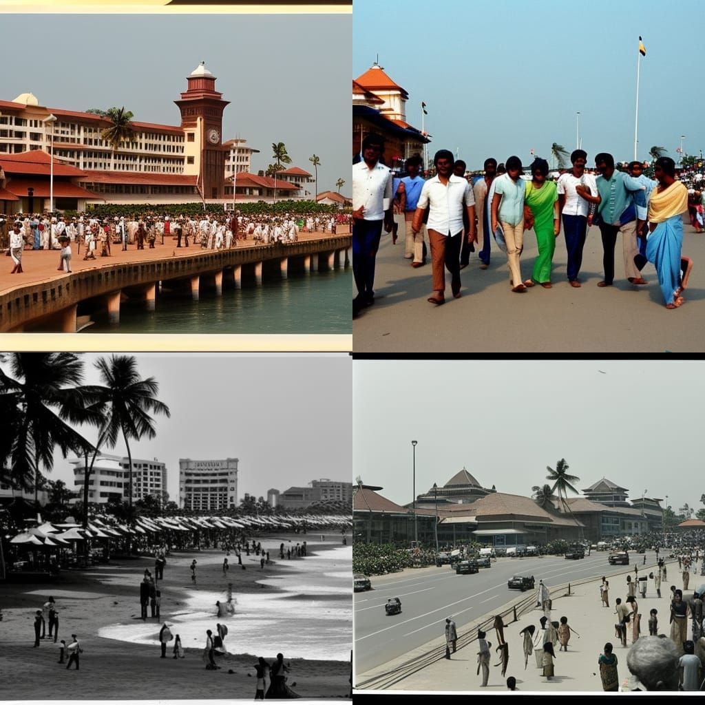 Galle Face, Colombo, Sri Lanka in 1980