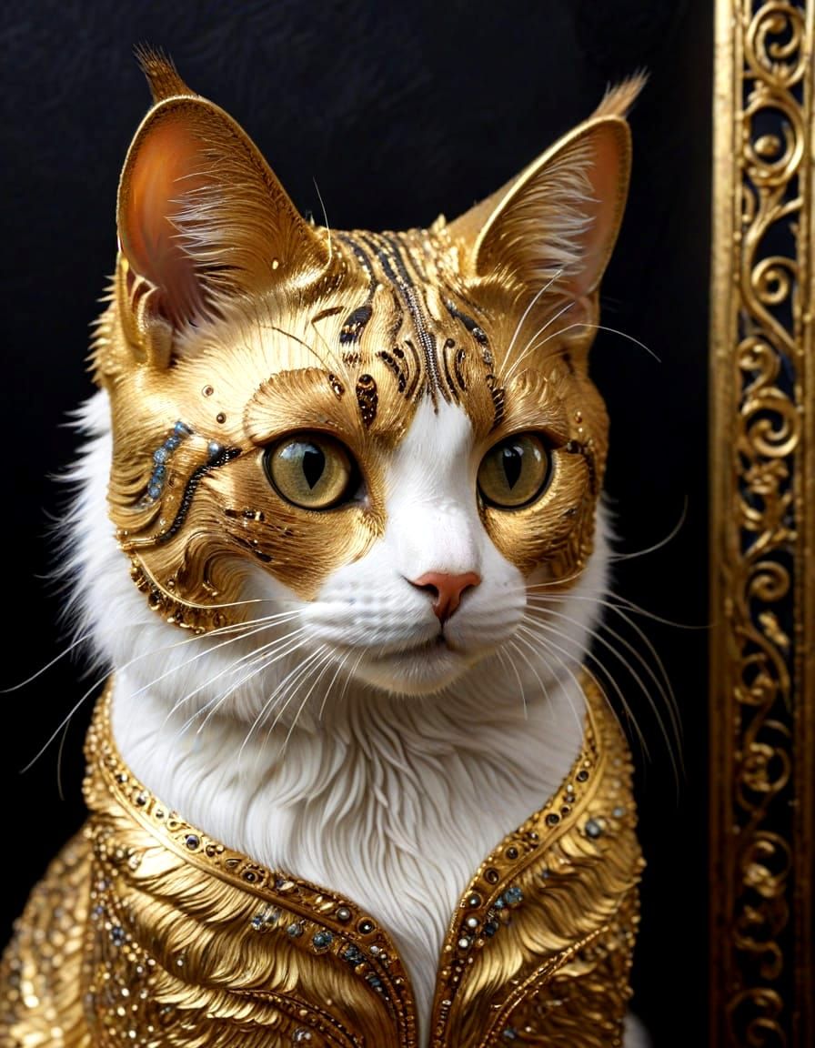 Gold cat