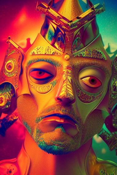 King Knights Manic Figure: Hyperdetailed Concept Art