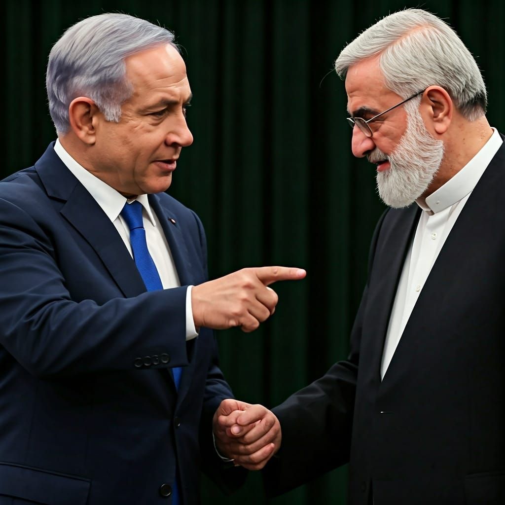 Netanyahu's Portrait: Peace Offering and Disapproval