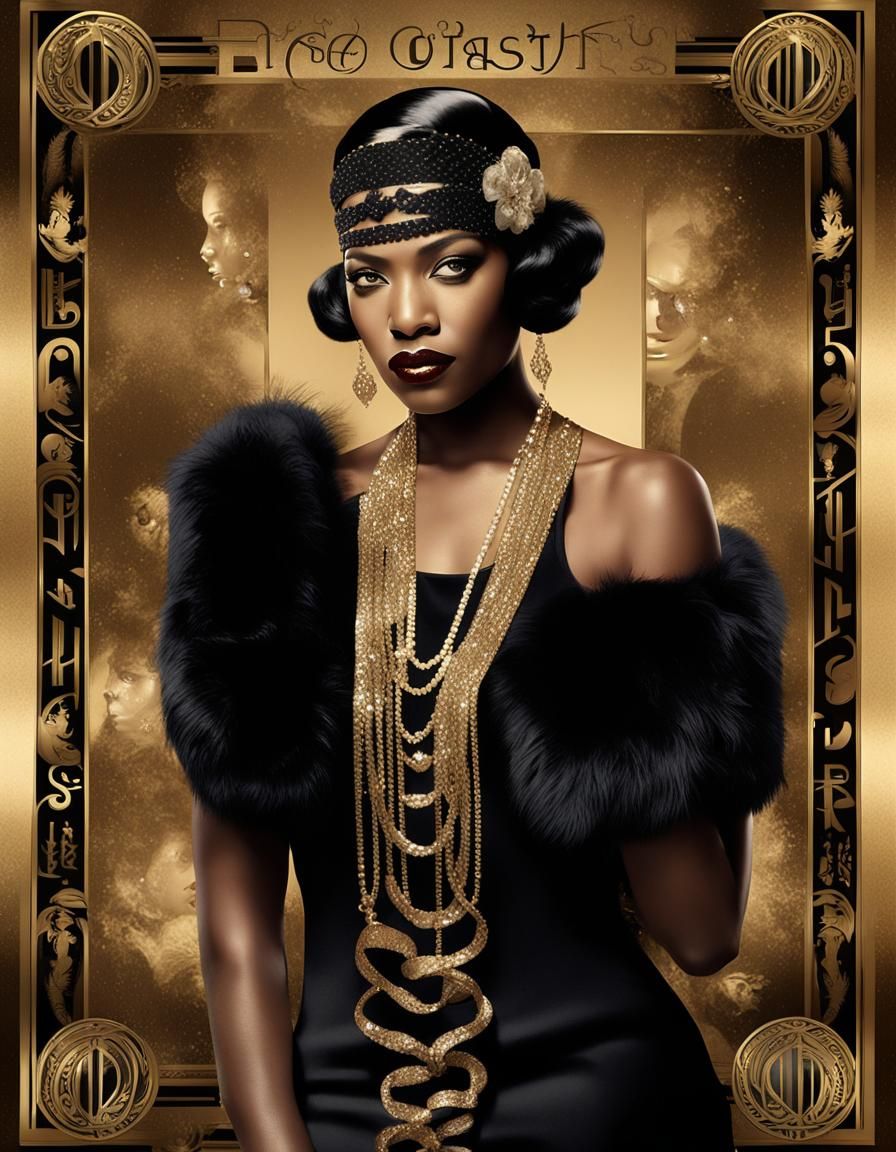 Elegant Sepia Portrait in 1920s Style