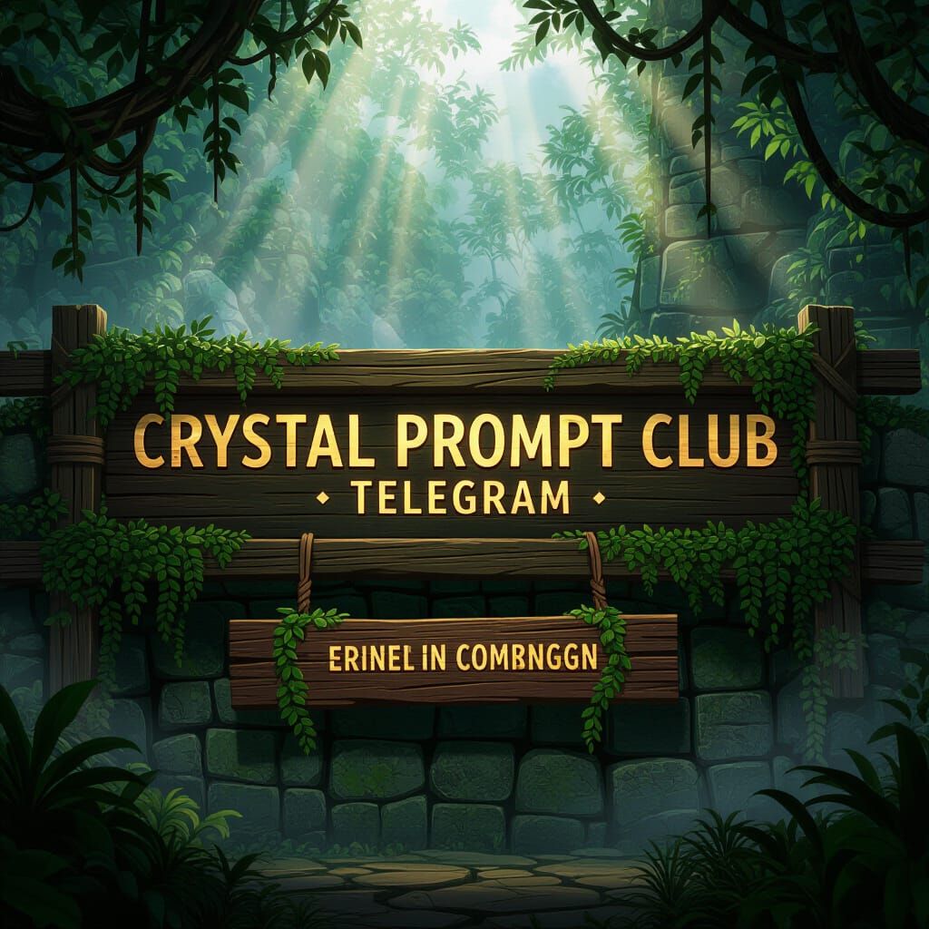 Lush Jungle Wall with Ancient Stone and Wood