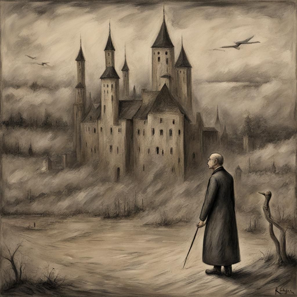 Surreal Russian Landscape in Kubin Style