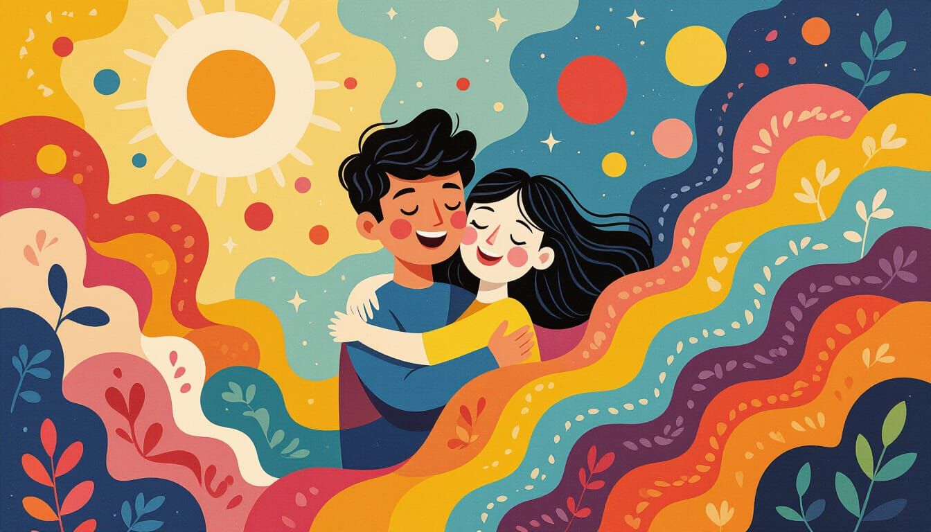 Joyful Dreamscape with Expressive Brushstrokes in Fauvist St...