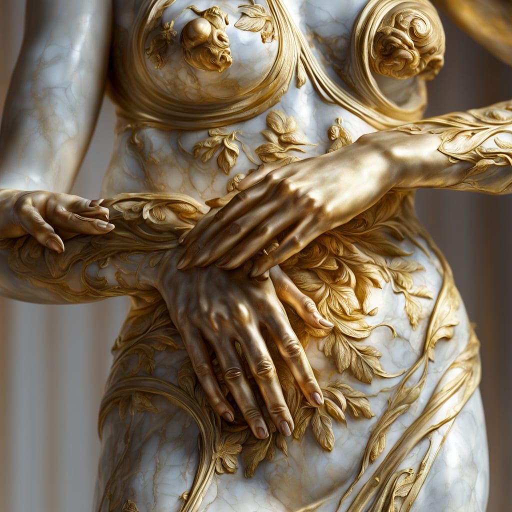 Venus of Milo in Hyperrealistic Oil Painting