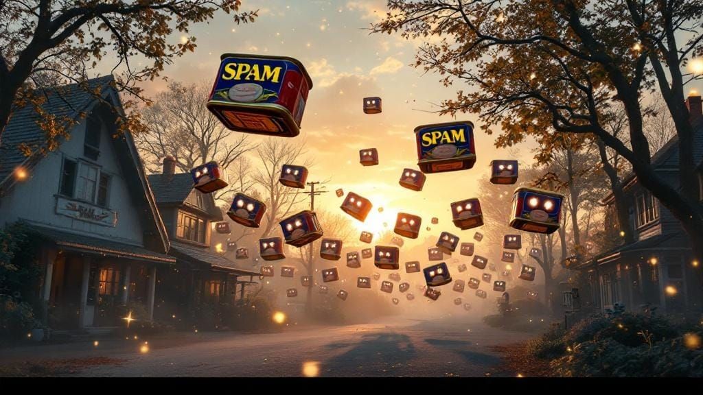 Levitating SPAM Cans in Anime Style