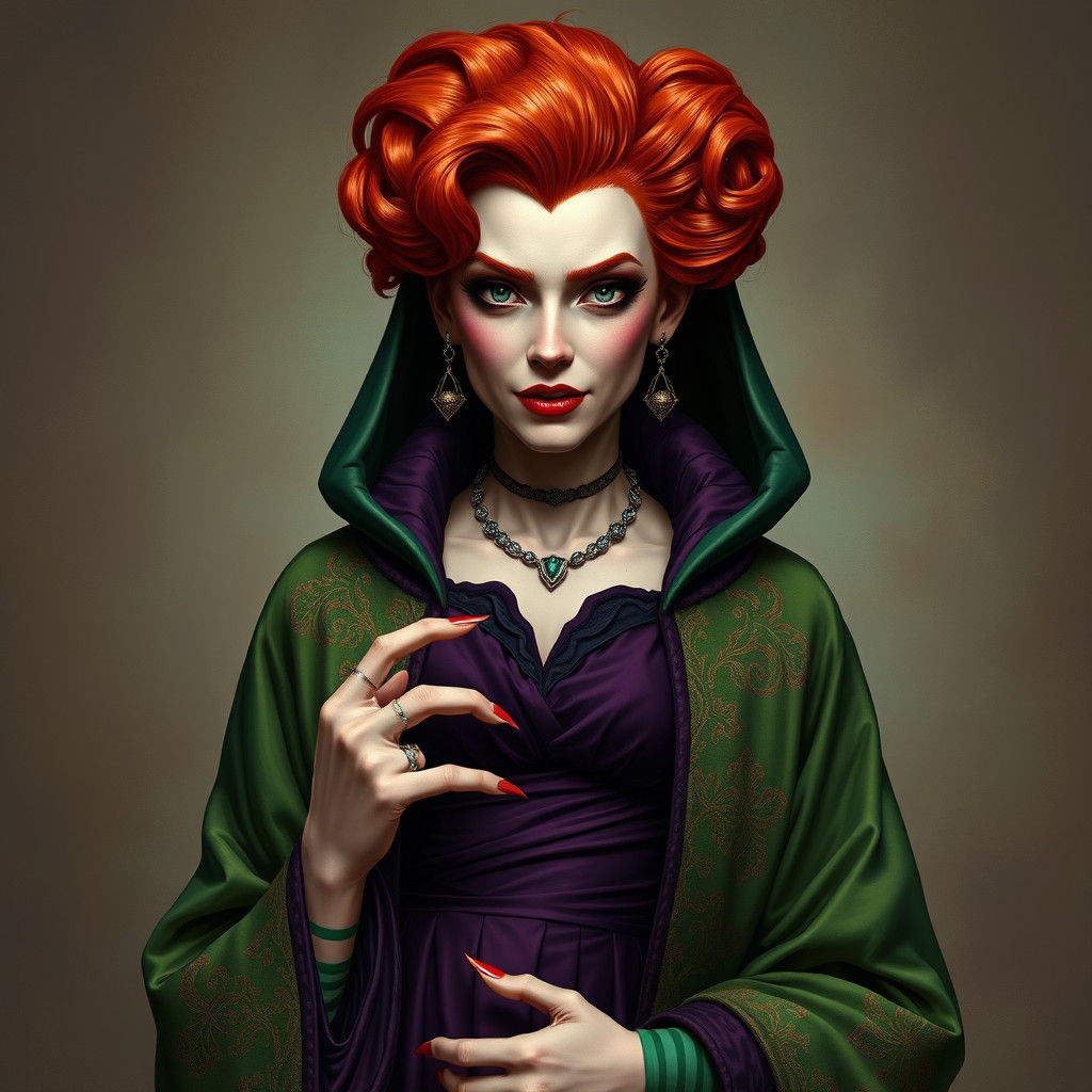 Winifred: Fantasy Portrait in Detailed Matte Painting Style