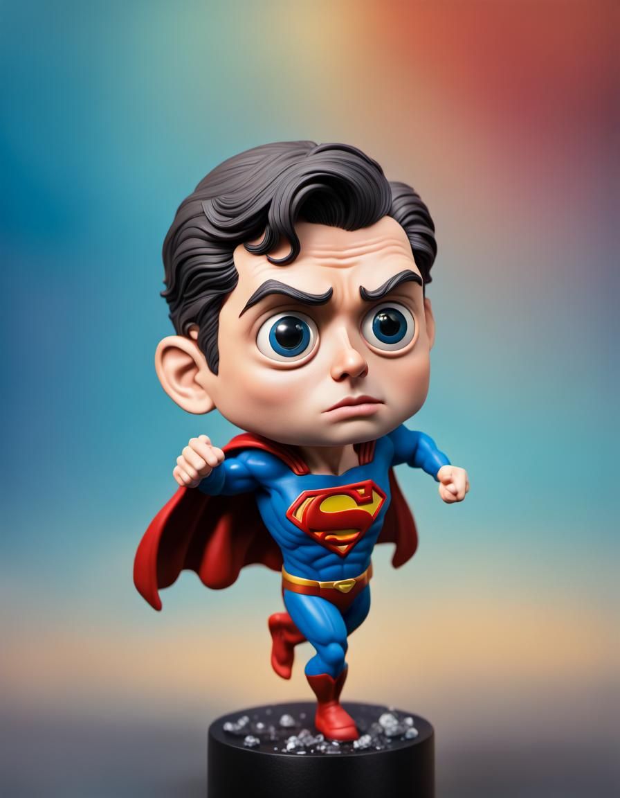 Bobblehead googly eyes Superman