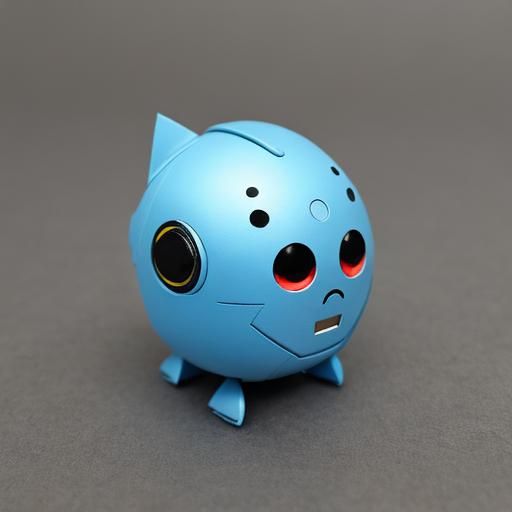 Teardrop Robot: Cute and Adorable AI Creation