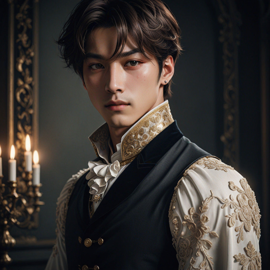 Dashing Regency Gentleman in Elegant Attire