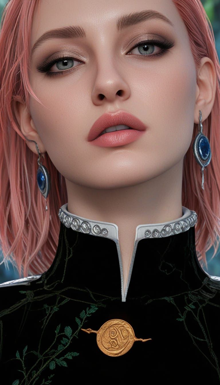 Biopunk Goddess in Tropical Paradise