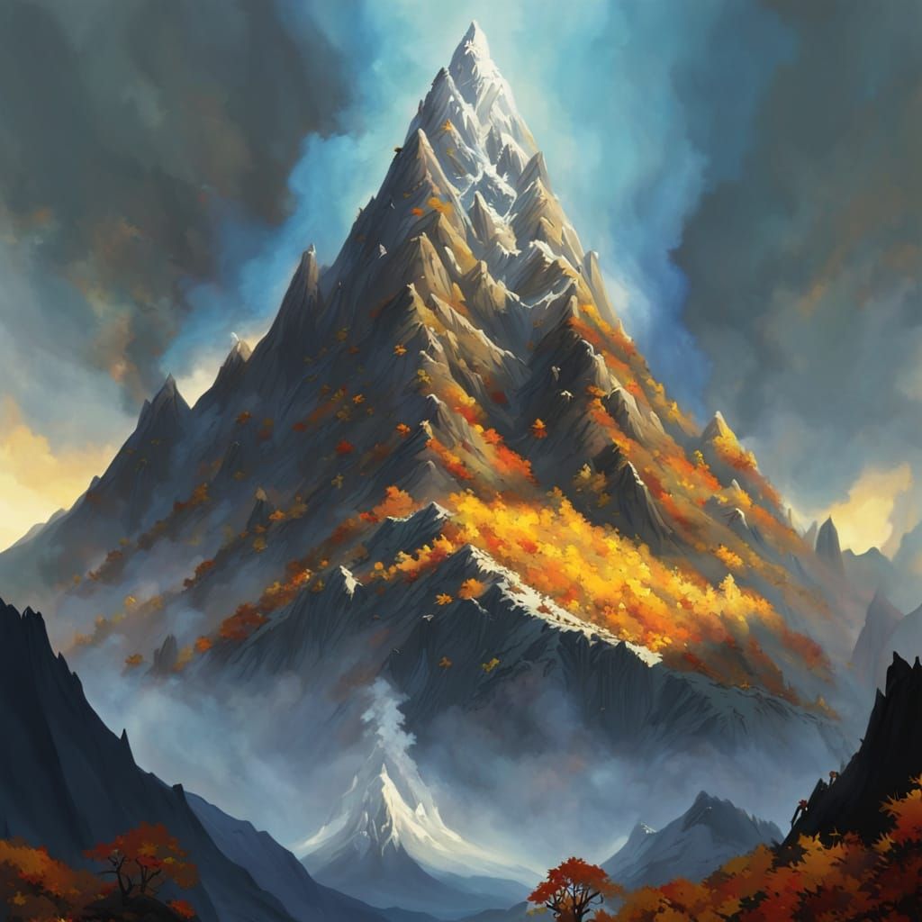 Fantasy, Ralph Bakshi, Erebor the Lonely Mountain, surrounde...