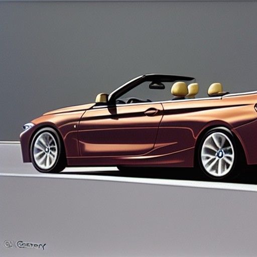 BMW 3-Series Convertible: Oil Painting by Gurney