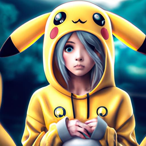 Girl in pikachu costume #2