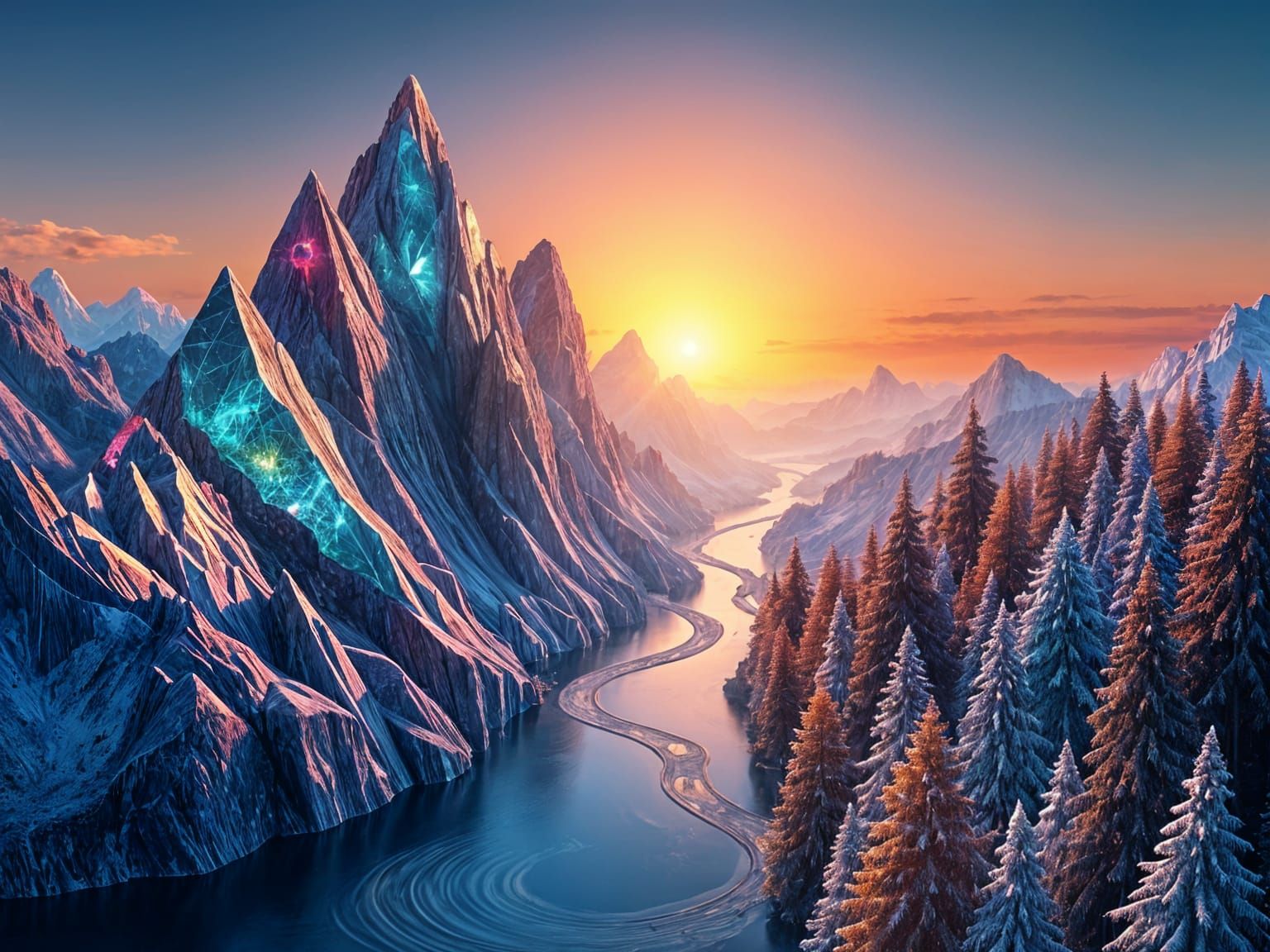 Gemstone Wonderland in Vibrant Colors