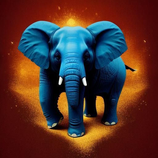Electric Elephant Digital Art