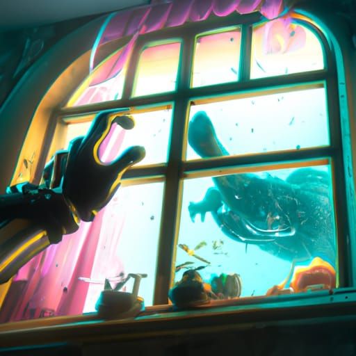 Woman and Grim Reaper: Fantasy Concept Art