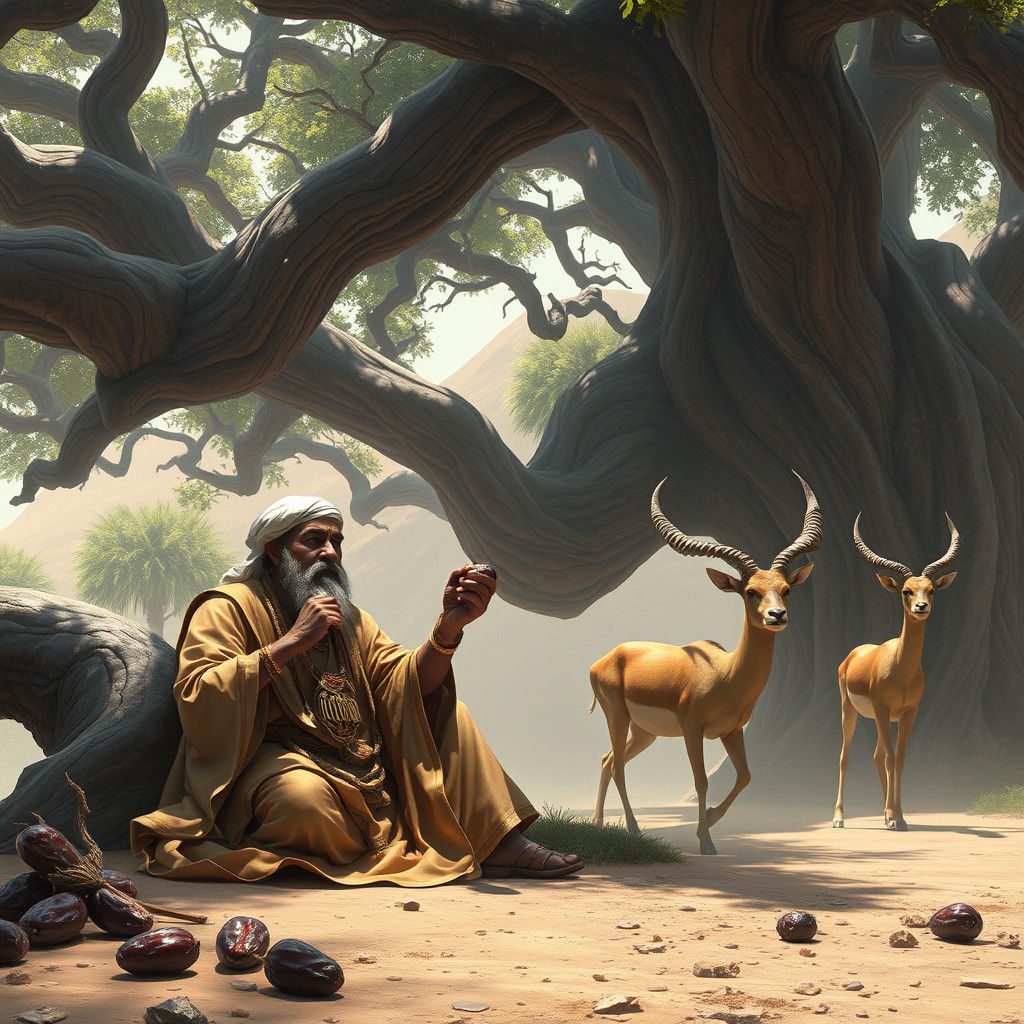 Merchant's Fate: Jinni's Wrath in Ancient Tale