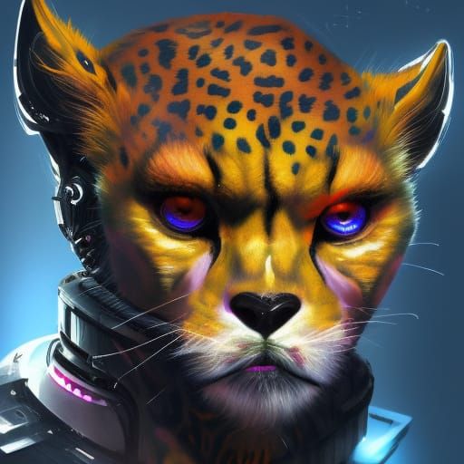 Cyberpunk Cheetah