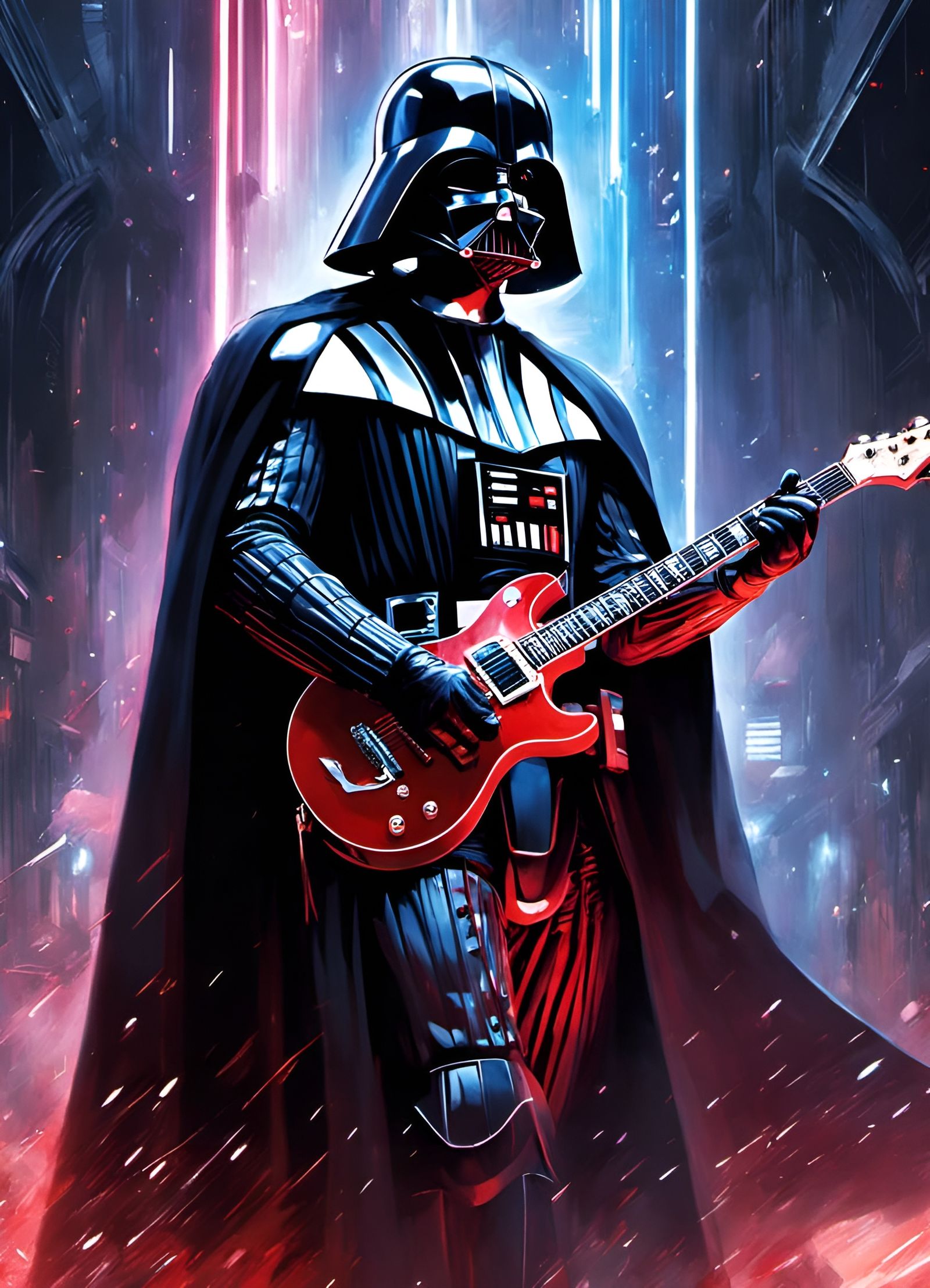 Darth Vadar on Electric Guitar