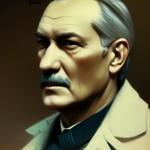 Atatürk Portrait in Hyperdetailed Digital Art