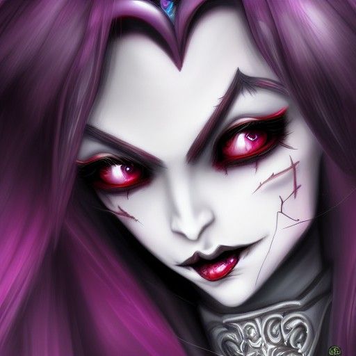 Vampire Countess Girl Character Concept Art Sketch
